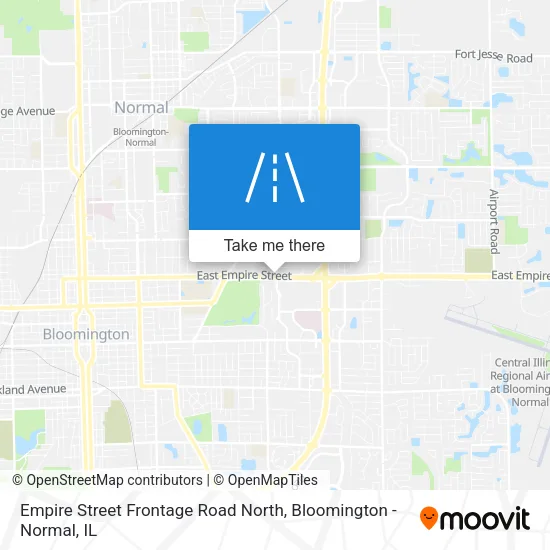 Empire Street Frontage Road North map