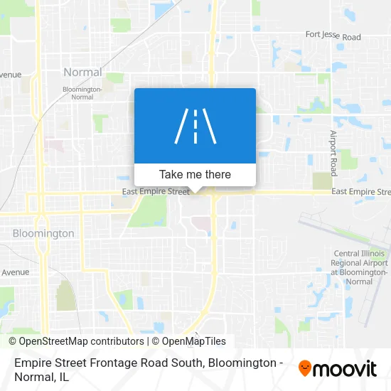 Empire Street Frontage Road South map