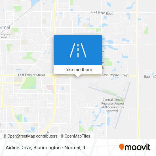Airline Drive map