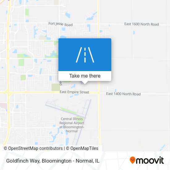 Goldfinch Way map