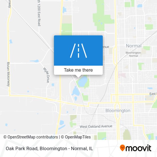 Oak Park Road map