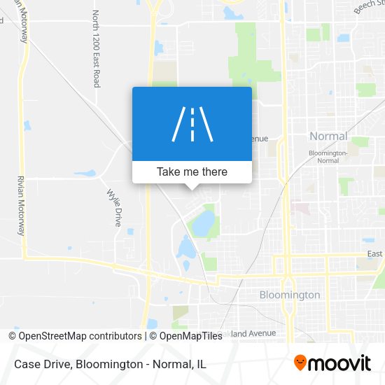 Case Drive map