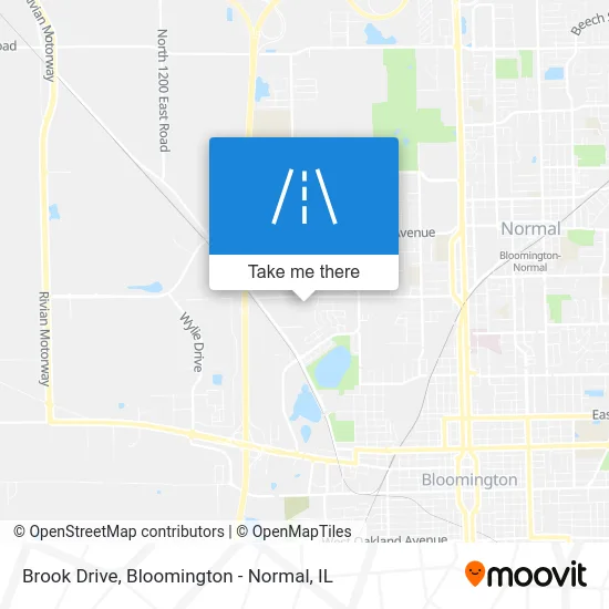Brook Drive map