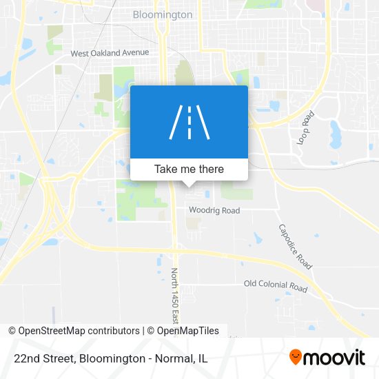 22nd Street map