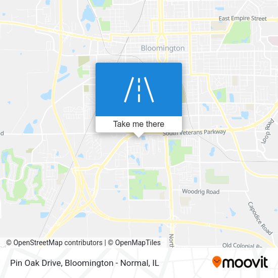 Pin Oak Drive map