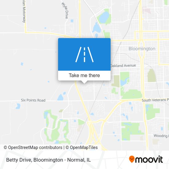 Betty Drive map