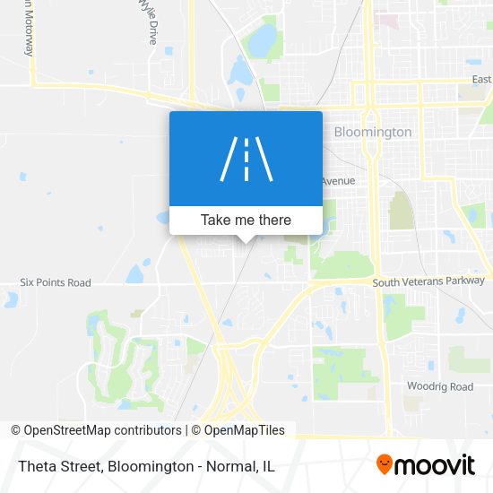 Theta Street map
