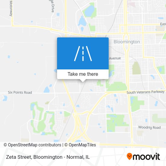 Zeta Street map