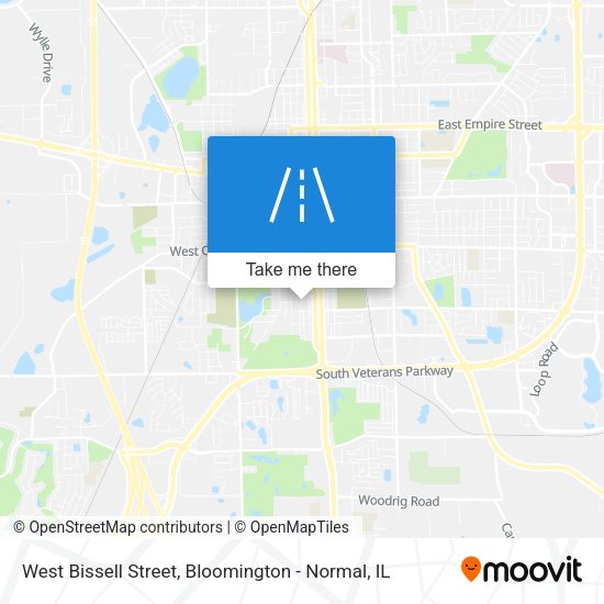 West Bissell Street map