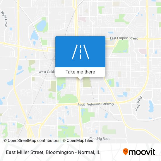 East Miller Street map