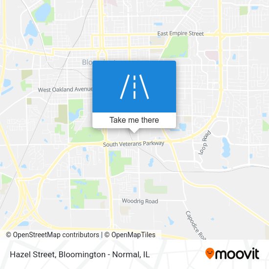Hazel Street map
