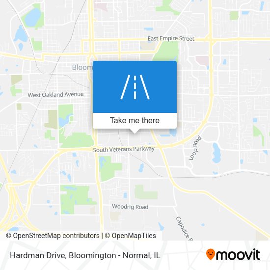 Hardman Drive map