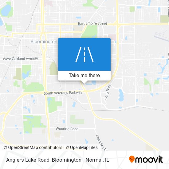 Anglers Lake Road map