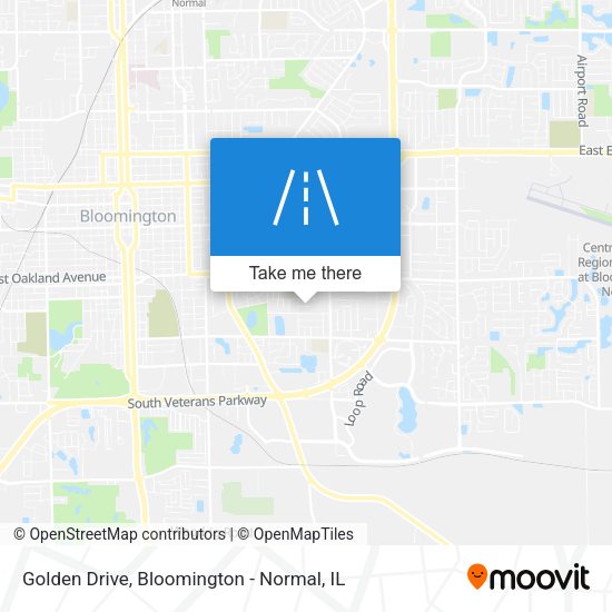 Golden Drive map