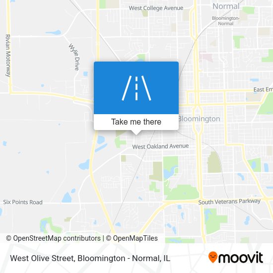 Mapa de West Olive Street
