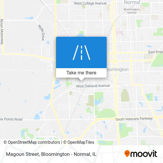Magoun Street map