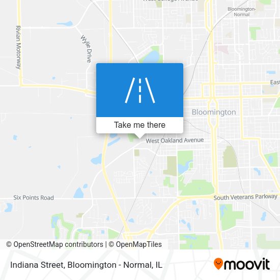 Indiana Street map