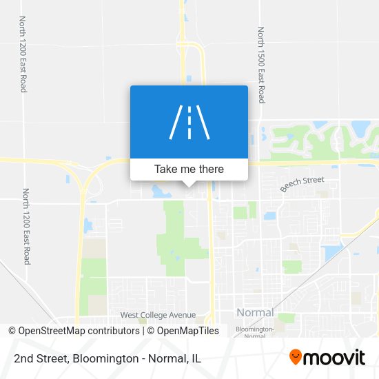 Mapa de 2nd Street