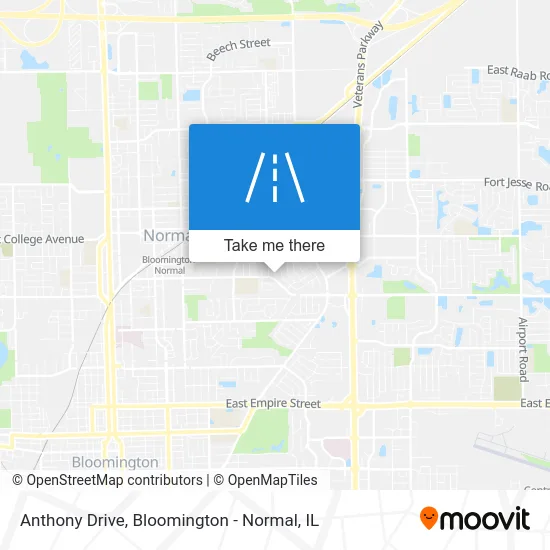 Anthony Drive map