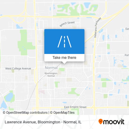 Lawrence Avenue map