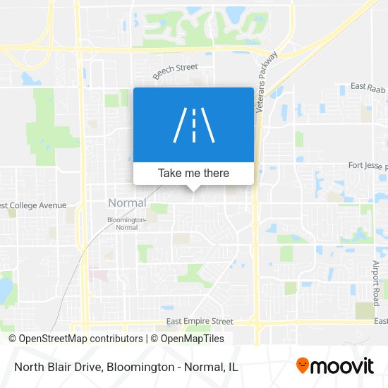 North Blair Drive map