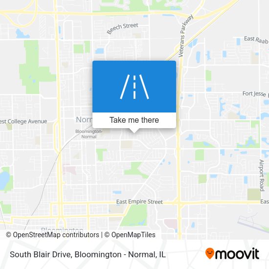 Mapa de South Blair Drive