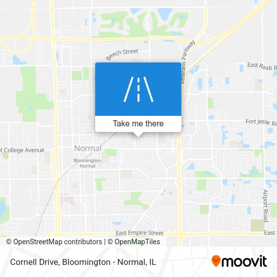 Cornell Drive map