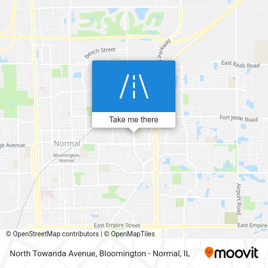 North Towanda Avenue map