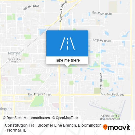 Constitution Trail Bloomer Line Branch map