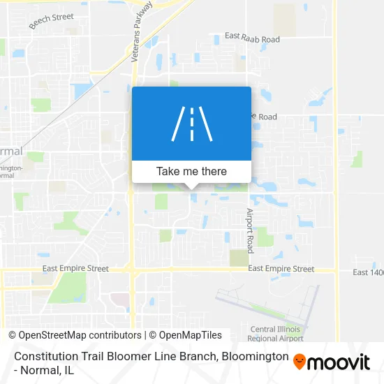 Constitution Trail Bloomer Line Branch map