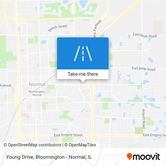 Young Drive map