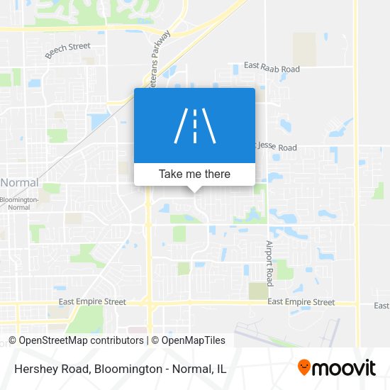 Hershey Road map