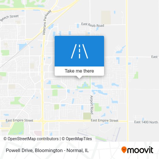 Powell Drive map
