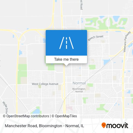 Manchester Road map