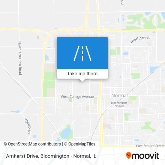 Amherst Drive map