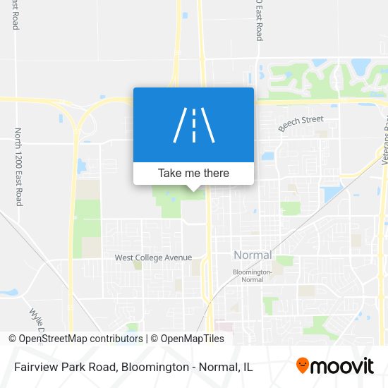 Fairview Park Road map