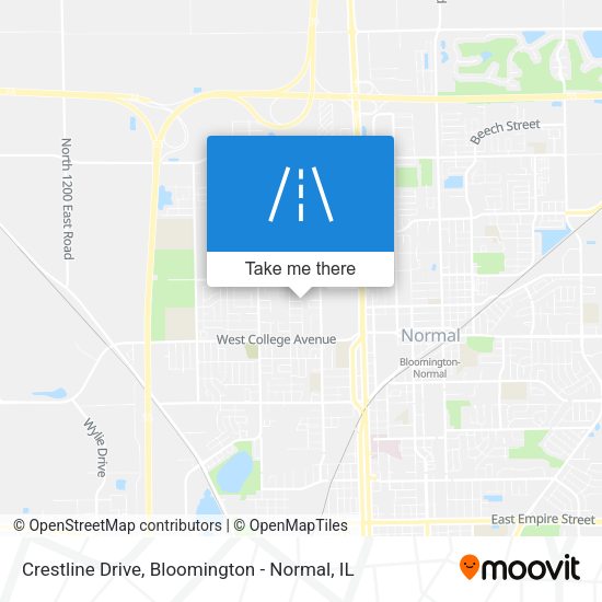 Crestline Drive map