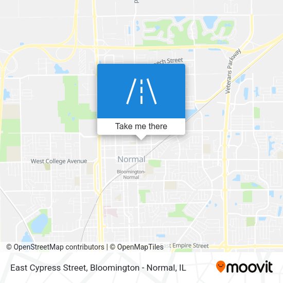 East Cypress Street map