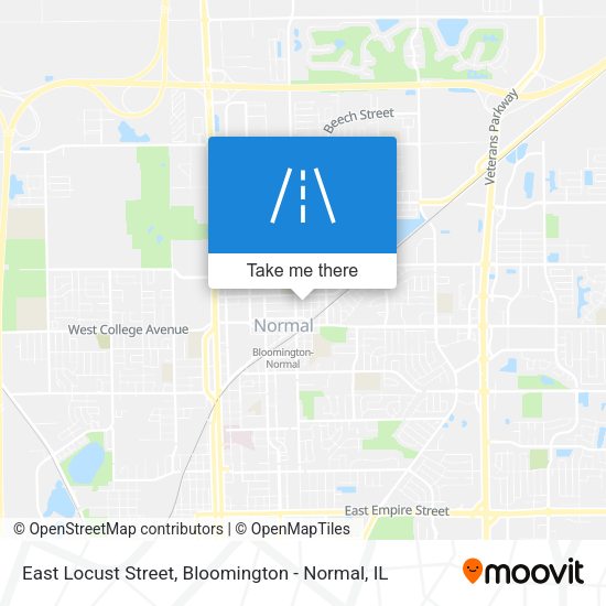East Locust Street map