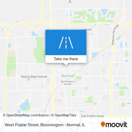 Mapa de West Poplar Street