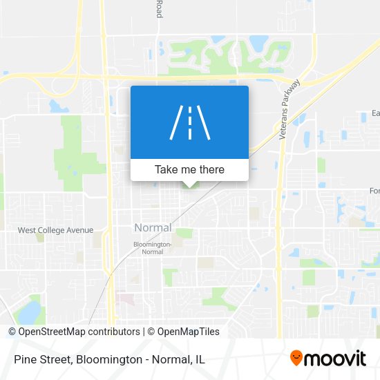 Pine Street map