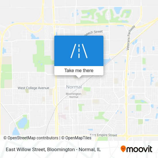 East Willow Street map