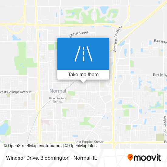 Windsor Drive map