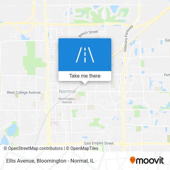 Ellis Avenue map