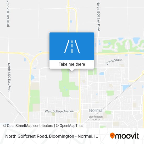 North Golfcrest Road map