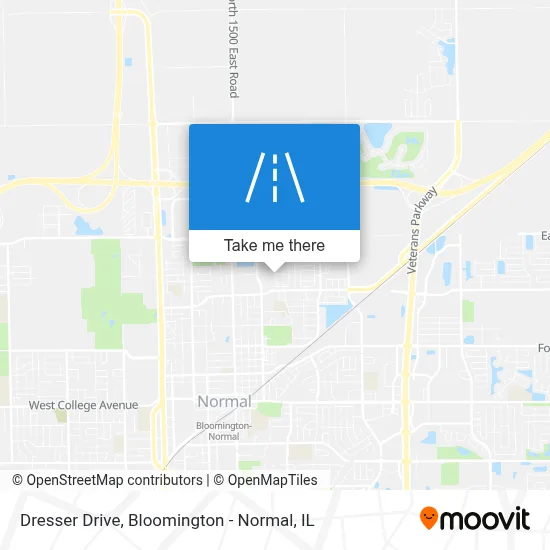 Dresser Drive map