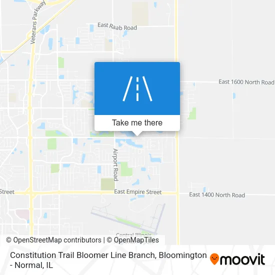 Constitution Trail Bloomer Line Branch map