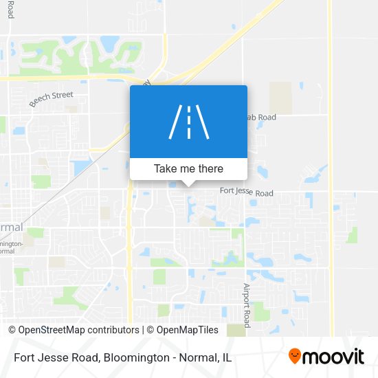 Fort Jesse Road map