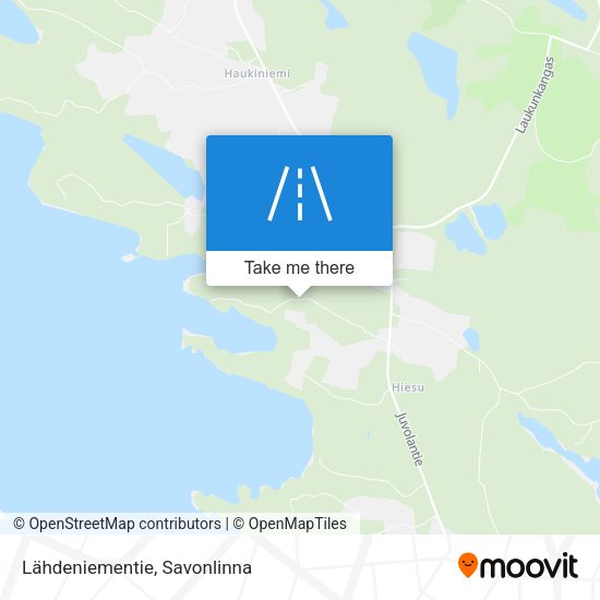 Lähdeniementie map