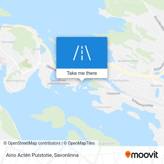 Aino Actén Puistotie map